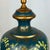 Bradburn Gallery Hand Painted Urn Table Lamp in Cerulean Blue & Gold For Sale - Image 9 of 11