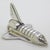 Vintage Italian Handmade Sterling Silver Shuttle Spaceship Figurine, 1980s For Sale - Image 11 of 11