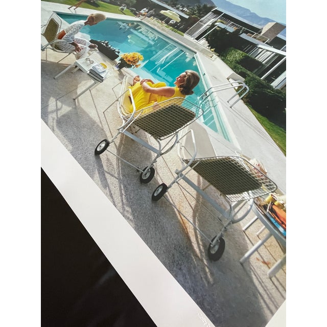 Slim Aarons 1970s "Poolside Gossip" 40x60 C-Print by Slim Aarons W/ Coa For Sale - Image 4 of 11