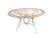 Metal Vintqge European Scrolled Wrought iIron Garden Patio Table and Four Chairs. Set of 5 For Sale - Image 7 of 9