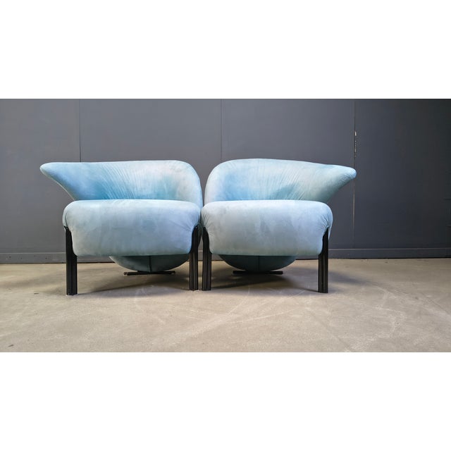 Saporiti Italia Calla Lounge Chairs from Saporiti, 1980s, Set of 2 For Sale - Image 4 of 12