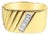 Diagonal Baguette Diamond Wedding Band .33cttw 14k Yellow Gold, Size 4 For Sale