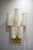Tiges5 Wall Sconces in Patinated Gold Metal and Fabric by Aymeric Lefort, Set of 2 For Sale - Image 12 of 18