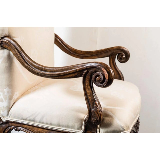 Wood Grand, 19th Century Hall Chairs - A Pair For Sale - Image 7 of 8