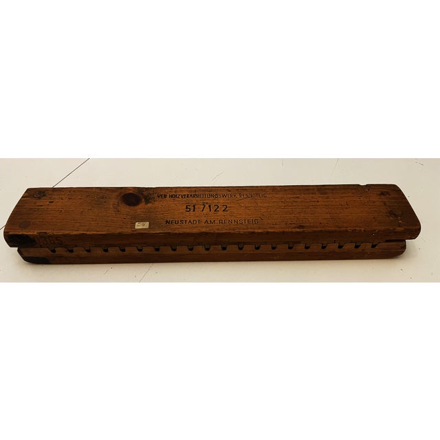 Vintage GDR Wooden Cigar Press Mold from VEB Holzverarbeitungswerk Rennsteig, 1960s, in Very Good conditions. Designed...