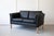 Mid-Century Danish Black Leather Two-Seater Sofa from Mogens Hansen, 1960s For Sale - Image 6 of 6