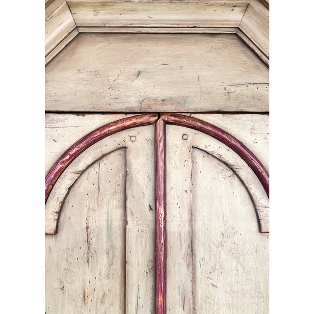 2000 - 2009 Large European Style Old World Hand-Painted Bar Drinks Liquor Armoire Cabinet Pull Out Shelf For Sale - Image 5 of 16