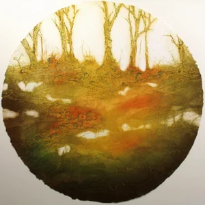Ruth Rodman "A Cool Summer Memory" Limited Edition Carborundum Etching With Aquatint C. 1970s