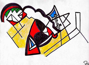 Fred Bugs, Untitled, Mixed Media on Paper, 2026