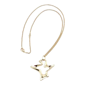 Georg Jensen Bird 18K Yellow Gold Pendant Necklace 2000