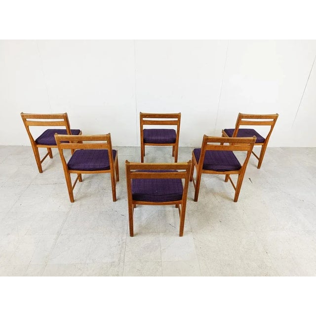 Raphael Chairs attributed to Guillerme and Chambron for Votre Maison, 1960s, Set of 6 For Sale - Image 10 of 12