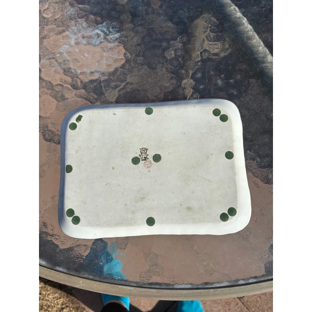 Art Nouveau Early 1900s Art Nouveau Limoges Wg&c Dresser Tray Decorated by Pickard Signed Beautlich For Sale - Image 3 of 3