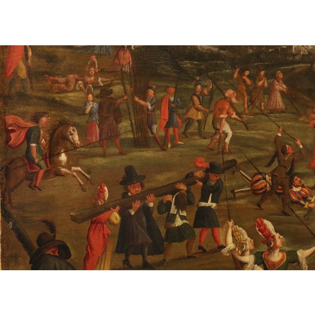 18th Century Alexander Van Bredael, Allegory of Human Folly, 18th Century, Oil Painting on Canvas, Framed For Sale - Image 5 of 16