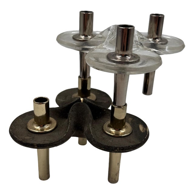 Candleholders by Ceasar Stoff & Fritz Nagel for BMF, 1960s, Set of 2 For Sale