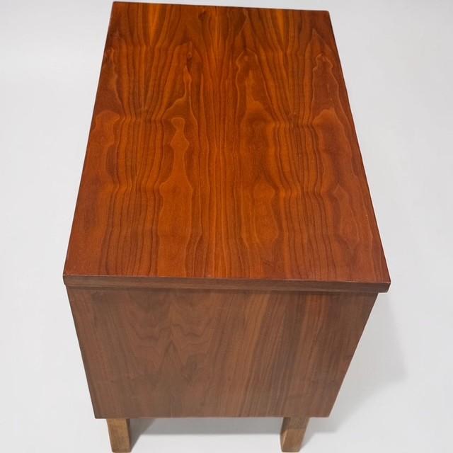 Drexel Vintage Drexel Walnut Mid-Century Modern Nightstand, Circa 1960s For Sale - Image 4 of 9