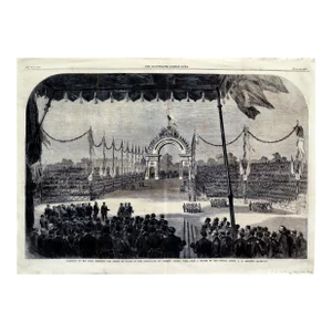 1860 English Newspaper - the Illustrated London News, Oct 27 1860 (Recto-Verso, Black and White)
