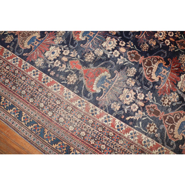 Antique Zabihi Collection Persian Afshar Rug - 12' x 15'5" For Sale - Image 10 of 12