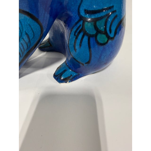 Mario Bellini Italian, Bitossi Style, Glazed Ceramic Cat Circa 1960 For Sale - Image 9 of 11