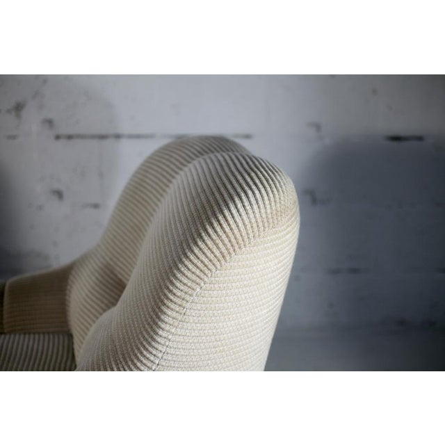 Set of Space Age Armchairs in Beige Ribbed Velvet. France, 1970s For Sale - Image 12 of 18