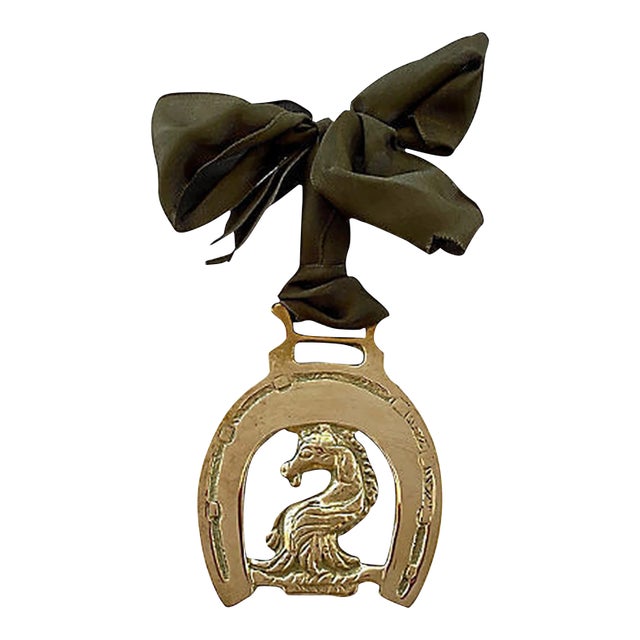 19th-C. English Horse Brass Ornament For Sale