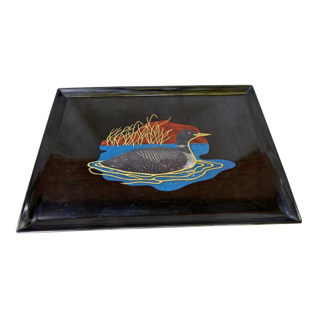Vintage Couroc of Monterey Duck Tray For Sale