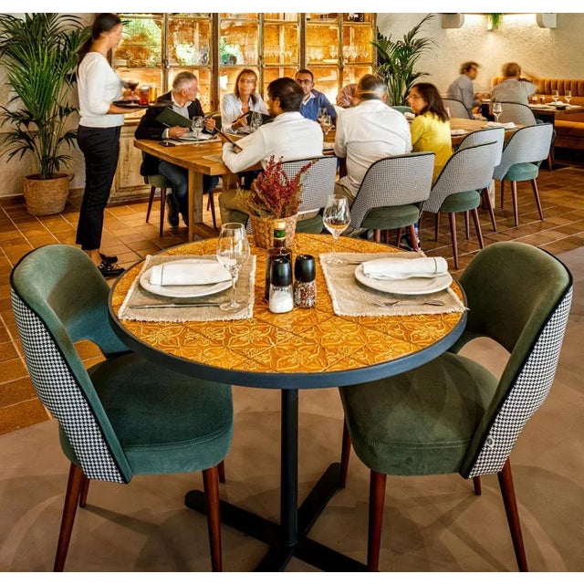 Round Caldas Dinner Table by Mambo Unlimited Ideas For Sale - Image 6 of 8