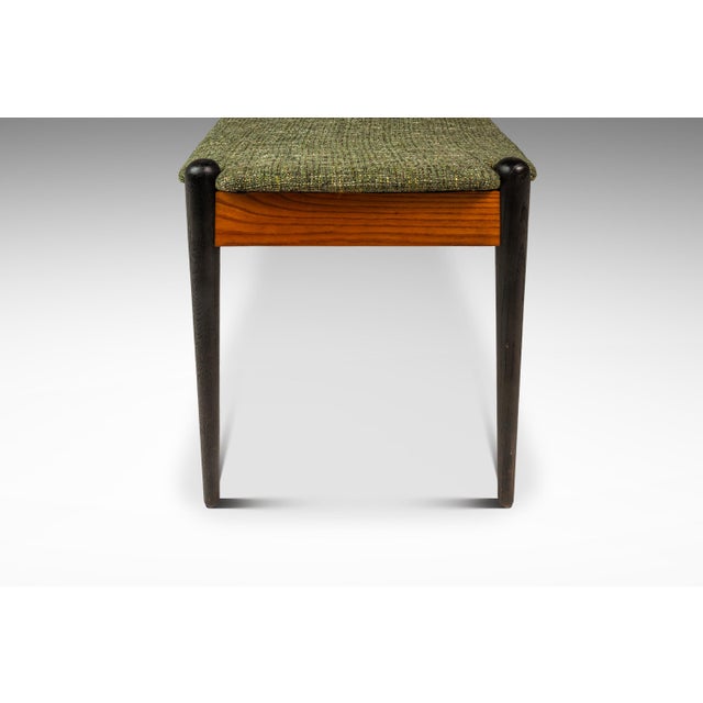 Rare Mid-Century Modern Two Seater Sculpted Bench in Oak & New Two-Toned Upholstery by Arthur Umanoff, Usa, C. 1960s For Sale - Image 11 of 18