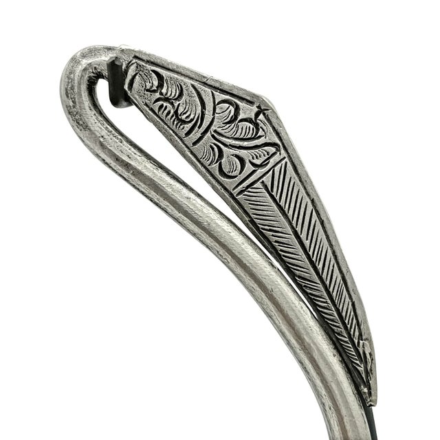 19th Century Late 19th Century Chinese Miao Silver Neck Ornaments- a Pair For Sale - Image 5 of 6
