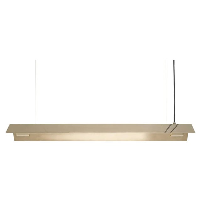 Metal Medium Misalliance Brass Suspended Light by Lexavala For Sale - Image 7 of 7