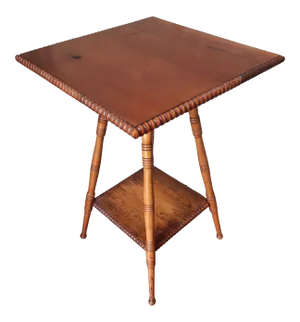 Early American Bobbin Leg Parlor Accent Table