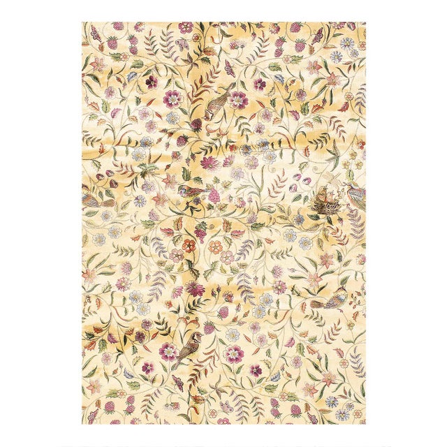 Viscose on a cotton foundation with a medallion This rug has a dense, soft pile, and excellent quality, to ensure that you...