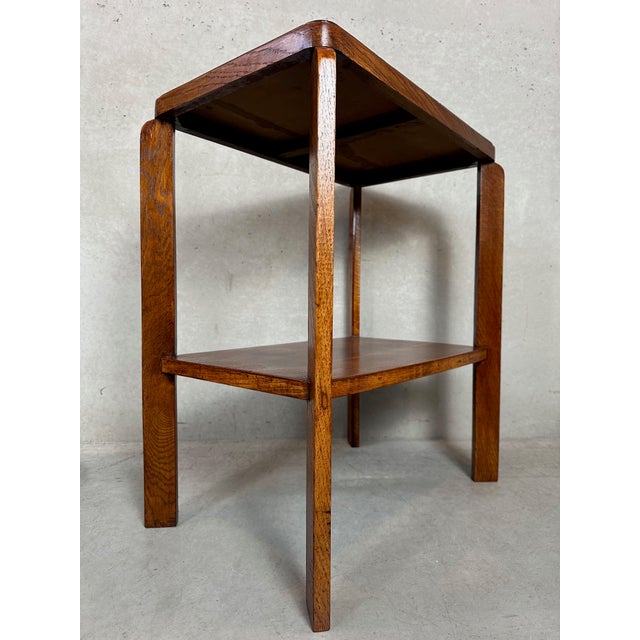 Art Deco Side Table in Oak, 1930s For Sale - Image 9 of 12