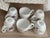 Mid-Century Modern Form Asimmetria Goldraster Espresso Cup and Saucer by Bjørn Wiinblad for Rosenthal Studio Linie Germany, 1988, Set of 6 For Sale - Image 3 of 7