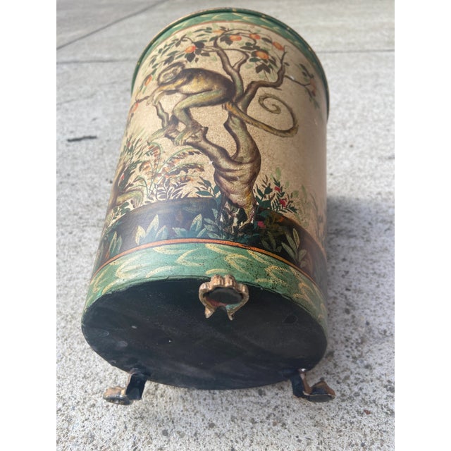 Mid 20th Century Mario Lopez Torres Style Monkey Trash Can Wastebasket For Sale - Image 11 of 13