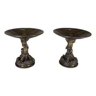 Bronze Bowls with Bears by Christophe Fratin, 1800s, Set of 2 For Sale