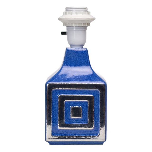 Swedish Ceramic Table Lamp from Ego Stengods, 1970s For Sale