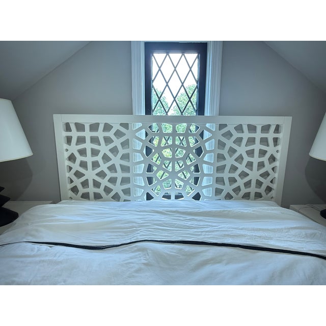 Moroccan Lattice Bed (Queen) For Sale - Image 14 of 16
