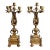 Pair of 19th Century French Gilt Bronze Champlevé Candelabras For Sale