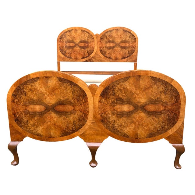 Vintage Art Deco Double Bed, 1930s For Sale - Image 12 of 12
