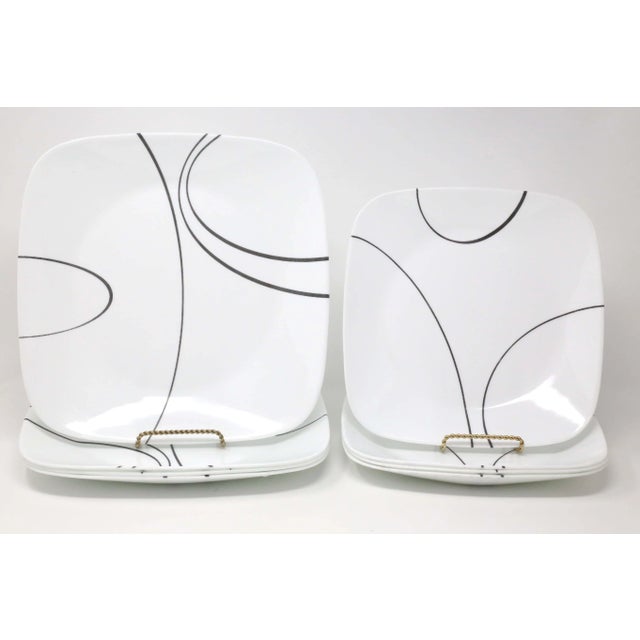 "Simple Lines" Dinnerware by Corelle - Set of 8 For Sale - Image 11 of 11