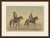 An original antique colour lithograph of Spanish cavalry, cuirassier and lancer, from the Album de la Caballería Española...
