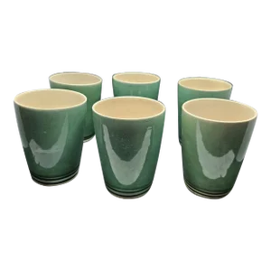 Set of 6, Lovatts England Glazed Ceramic Stoneware Cups