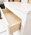 Refinished Five-Drawer Tall Chest in Warm White with Brass Hardware A classic five-drawer tall chest thoughtfully...
