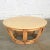 Vintage Coastal Style Coffee or End Table Round Rattan Drum Shape With Laminate Top For Sale - Image 11 of 11