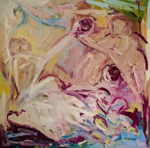 "Venus in the Sunlight" Large Contemporary Expressionist Oil Painting by Francesca Owen