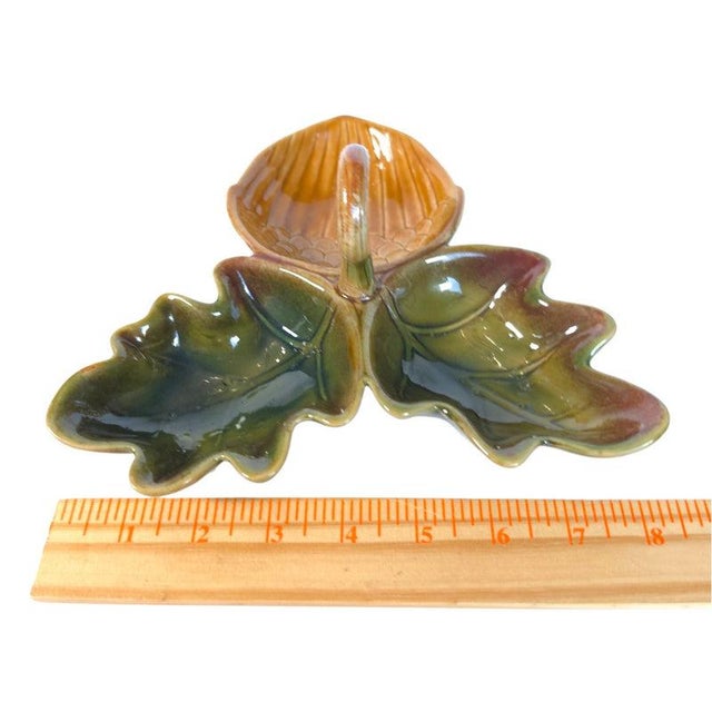 Sculptural Acorn & Oak Leaf Ceramic Divided Serving Dish For Sale - Image 16 of 16