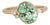 2.6cts Green Tourmaline Ring With Natural Diamond Accents: Solid 14k Gold, 9x7mm For Sale