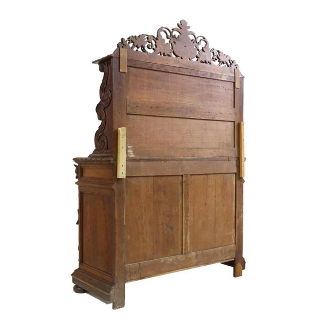 19th Century French Renaissance Revival Signed Hunt Cabinet For Sale - Image 10 of 11