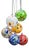 Murano Glass Christmas Ornaments from Ribes the Art of Glass, 2004, Set of 6 For Sale