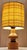 1970s Vintage Table Lamp with Turned Yew Wood Base and Linen Shade, 1970s For Sale - Image 5 of 7
